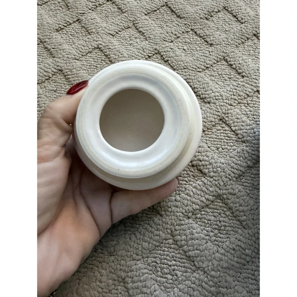 Rae Dunn WOOF Farmhouse Ceramic Pet Dog Treat Canister W/Lid
